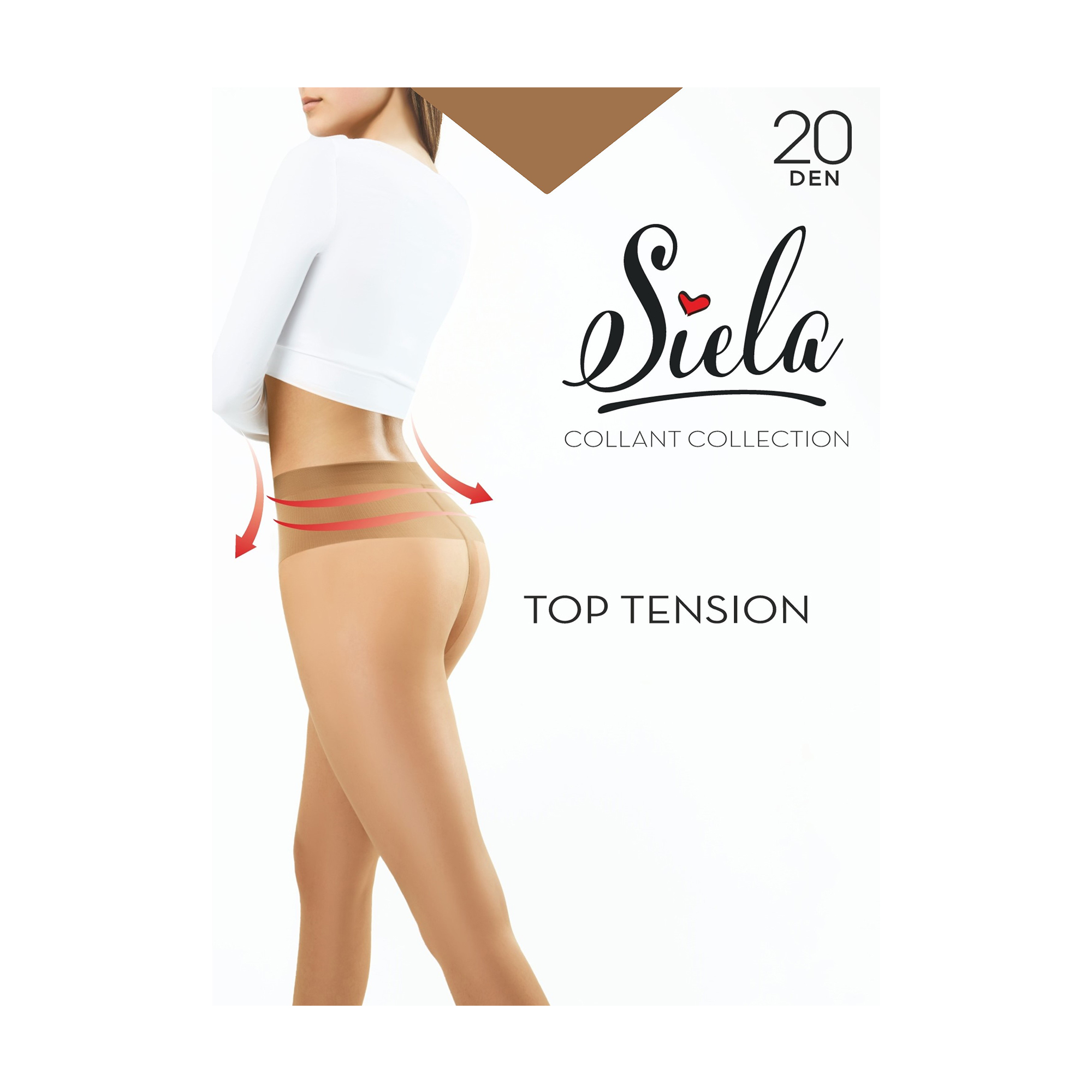 Колготки жіночі Siela Collant Collection Top Tension 20 Den, Caramel, розмір 4