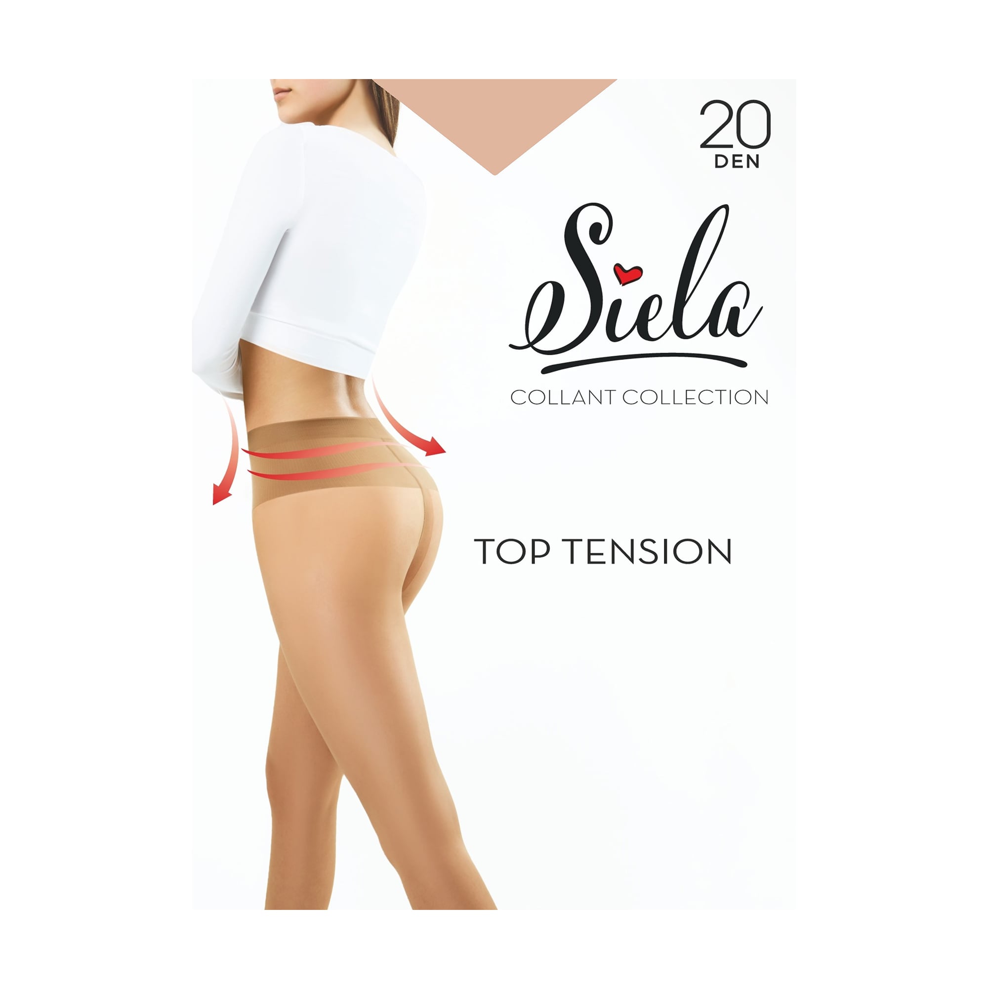 Колготки жіночі Siela Collant Collection Top Tension 20 Den, Daino, розмір 4