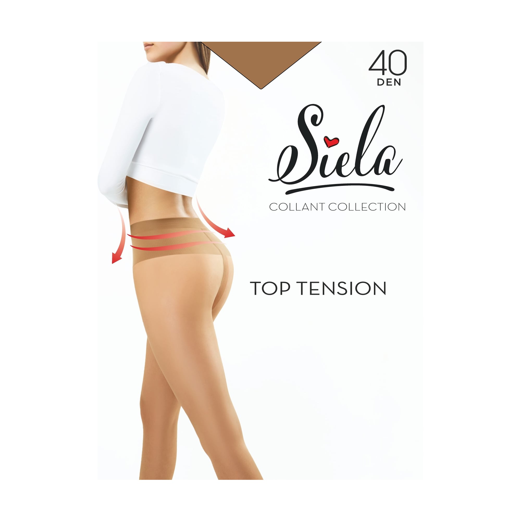 Колготки жіночі Siela Collant Collection Top Tension 40 Den, Caramel, розмір 2